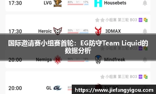 国际邀请赛小组赛首轮：EG防守Team Liquid的数据分析